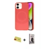 MARSİLYAN™- iPhone 11 Kılıf Ufuk Serisi - Siyah Bilvis Hayalet Cam Ekran Koruyucu + Rainbow Kamera Lens Koruma Cam - KI