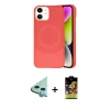 MARSİLYAN™- iPhone 11 Kılıf Ufuk Serisi - Siyah Buffer Cam Ekran Koruyucu + Raze Metal Kamera Lens - MI