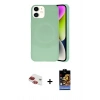 MARSİLYAN™- iPhone 11 Kılıf Ufuk Serisi - Siyah Buffer Hayalet Cam Ekran Koruyucu + Pers Alüminyum Kamera Lens - KI