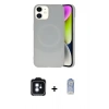 MARSİLYAN™- iPhone 11 Kılıf Ufuk Serisi - Siyah Joko Magic 5D Cam + PVD Metal Kamera Lens - MI