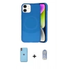 MARSİLYAN™- iPhone 11 Kılıf Ufuk Serisi - Siyah Joko Magic 5D Cam + Neon Fosforlu Kamera Lens - TU