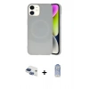 MARSİLYAN™- iPhone 11 Kılıf Ufuk Serisi - Siyah Joko Magic 5D Cam + Pers Alüminyum Kamera Lens - LT