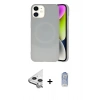 MARSİLYAN™- iPhone 11 Kılıf Ufuk Serisi - Siyah Joko Magic 5D Cam + Raze Metal Kamera Lens - GS