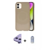 MARSİLYAN™- iPhone 11 Kılıf Ufuk Serisi - Siyah Joko Magic 5D Cam + Raze Metal Kamera Lens - MR