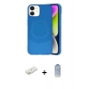 MARSİLYAN™- iPhone 11 Kılıf Ufuk Serisi - Siyah Joko Magic 5D Cam + Renkli Kamera Lens Koruma Cam - TU