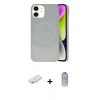 MARSİLYAN™- iPhone 11 Kılıf Ufuk Serisi - Siyah Joko Magic 5D Cam + Renkli Kamera Lens Koruma Cam - SI