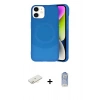 MARSİLYAN™- iPhone 11 Kılıf Ufuk Serisi - Siyah Joko Magic 5D Cam + Renkli Kamera Lens Koruma Cam - SI