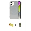 MARSİLYAN™- iPhone 11 Kılıf Ufuk Serisi - Siyah Joko Magic 5D Hayalet Cam + Rainbow Kamera Lens Koruma Cam - KI