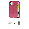 MARSİLYAN™- iPhone 11 Kılıf Ufuk Serisi - Siyah Joko Magic 5D Hayalet Cam + Renkli Kamera Lens Koruma Cam - PE
