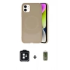MARSİLYAN™- iPhone 11 Kılıf Ufuk Serisi - Siyah Joko Magic 5D Hayalet Cam + PVD Metal Kamera Lens - SH