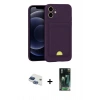 MARSİLYAN™- iPhone 11 Kılıf Vadi Çizgi Prime - Şeffaf 360 Full Body Arka Koruyucu + Pers Alüminyum Kamera Lens - LT