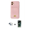 MARSİLYAN™- iPhone 11 Kılıf Vadi Çizgi Prime - Şeffaf 360 Full Body Arka Koruyucu + Pers Alüminyum Kamera Lens - LT