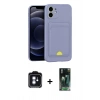 MARSİLYAN™- iPhone 11 Kılıf Vadi Çizgi Prime - Şeffaf 360 Full Body Arka Koruyucu + PVD Metal Kamera Lens - MI