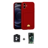 MARSİLYAN™- iPhone 11 Kılıf Vadi Çizgi Prime - Şeffaf 360 Full Body Arka Koruyucu + PVD Metal Kamera Lens - MI