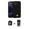 MARSİLYAN™- iPhone 11 Kılıf Vadi Çizgi Prime - Şeffaf 360 Full Body Arka Koruyucu + PVD Metal Kamera Lens - MI