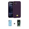 MARSİLYAN™- iPhone 11 Kılıf Vadi Çizgi Prime - Şeffaf 360 Full Body Arka Koruyucu + Neon Fosforlu Kamera Lens - TU