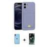 MARSİLYAN™- iPhone 11 Kılıf Vadi Çizgi Prime - Şeffaf 360 Full Body Arka Koruyucu + Neon Fosforlu Kamera Lens - TU