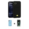 MARSİLYAN™- iPhone 11 Kılıf Vadi Çizgi Prime - Şeffaf 360 Full Body Arka Koruyucu + Neon Fosforlu Kamera Lens - TU