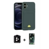 MARSİLYAN™- iPhone 11 Kılıf Vadi Çizgi Prime - Şeffaf 360 Full Body Arka Koruyucu + PVD Metal Kamera Lens - TU