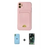 MARSİLYAN™- iPhone 11 Kılıf Vadi Çizgi Prime - Şeffaf 360 Full Body Arka Koruyucu + Neon Fosforlu Kamera Lens - YL