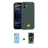 MARSİLYAN™- iPhone 11 Kılıf Vadi Çizgi Prime - Şeffaf 360 Full Body Arka Koruyucu + Neon Fosforlu Kamera Lens - YL