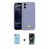 MARSİLYAN™- iPhone 11 Kılıf Vadi Çizgi Prime - Şeffaf 360 Full Body Arka Koruyucu + Neon Fosforlu Kamera Lens - YL