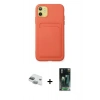 MARSİLYAN™- iPhone 11 Kılıf Vadi Çizgi Prime - Şeffaf 360 Full Body Arka Koruyucu + Pers Alüminyum Kamera Lens - YL