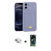 MARSİLYAN™- iPhone 11 Kılıf Vadi Çizgi Prime - Şeffaf 360 Full Body Arka Koruyucu + Pers Alüminyum Kamera Lens - YL