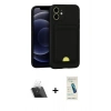 MARSİLYAN™- iPhone 11 Kılıf Vadi Çizgi Prime - Şeffaf Pasifik Cam Ekran Koruyucu + Kamera Lens Koruma Cam - SF