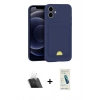 MARSİLYAN™- iPhone 11 Kılıf Vadi Çizgi Prime - Şeffaf Pasifik Cam Ekran Koruyucu + Kamera Lens Koruma Cam - SF