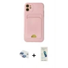 MARSİLYAN™- iPhone 11 Kılıf Vadi Çizgi Prime - Şeffaf Pasifik Cam Ekran Koruyucu + Pers Alüminyum Kamera Lens - GI