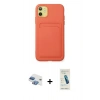MARSİLYAN™- iPhone 11 Kılıf Vadi Çizgi Prime - Şeffaf Pasifik Cam Ekran Koruyucu + Pers Alüminyum Kamera Lens - GI