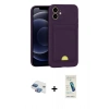 MARSİLYAN™- iPhone 11 Kılıf Vadi Çizgi Prime - Şeffaf Pasifik Cam Ekran Koruyucu + Pers Alüminyum Kamera Lens - GI