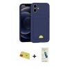 MARSİLYAN™- iPhone 11 Kılıf Vadi Çizgi Prime - Şeffaf Pasifik Cam Ekran Koruyucu + Rainbow Kamera Lens Koruma Cam - KI