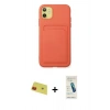 MARSİLYAN™- iPhone 11 Kılıf Vadi Çizgi Prime - Şeffaf Pasifik Cam Ekran Koruyucu + Rainbow Kamera Lens Koruma Cam - KI