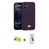 MARSİLYAN™- iPhone 11 Kılıf Vadi Çizgi Prime - Şeffaf Pasifik Cam Ekran Koruyucu + Rainbow Kamera Lens Koruma Cam - KI