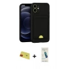 MARSİLYAN™- iPhone 11 Kılıf Vadi Çizgi Prime - Şeffaf Pasifik Cam Ekran Koruyucu + Rainbow Kamera Lens Koruma Cam - KI