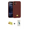 MARSİLYAN™- iPhone 11 Kılıf Vadi Çizgi Prime - Şeffaf Pasifik Cam Ekran Koruyucu + Rainbow Kamera Lens Koruma Cam - KI
