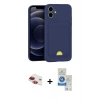 MARSİLYAN™- iPhone 11 Kılıf Vadi Çizgi Prime - Şeffaf Royal Nano Ekran Koruyucu + Pers Alüminyum Kamera Lens - KI