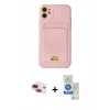 MARSİLYAN™- iPhone 11 Kılıf Vadi Çizgi Prime - Şeffaf Royal Nano Ekran Koruyucu + Pers Alüminyum Kamera Lens - KI