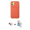 MARSİLYAN™- iPhone 11 Kılıf Vadi Çizgi Prime - Şeffaf Royal Nano Ekran Koruyucu + Pers Alüminyum Kamera Lens - KI