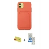 MARSİLYAN™- iPhone 11 Kılıf Vadi Çizgi Prime - Şeffaf Royal Nano Ekran Koruyucu + Rainbow Kamera Lens Koruma Cam - KI