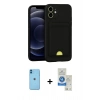 MARSİLYAN™- iPhone 11 Kılıf Vadi Çizgi Prime - Şeffaf Royal Nano Ekran Koruyucu + Neon Fosforlu Kamera Lens - MI