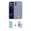 MARSİLYAN™- iPhone 11 Kılıf Vadi Çizgi Prime - Şeffaf Royal Nano Ekran Koruyucu + Neon Fosforlu Kamera Lens - MI