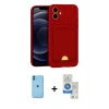 MARSİLYAN™- iPhone 11 Kılıf Vadi Çizgi Prime - Şeffaf Royal Nano Ekran Koruyucu + Neon Fosforlu Kamera Lens - MI