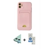 MARSİLYAN™- iPhone 11 Kılıf Vadi Çizgi Prime - Şeffaf Royal Nano Ekran Koruyucu + Raze Metal Kamera Lens - MI