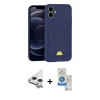 MARSİLYAN™- iPhone 11 Kılıf Vadi Çizgi Prime - Şeffaf Royal Nano Ekran Koruyucu + Raze Metal Kamera Lens - GS