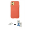 MARSİLYAN™- iPhone 11 Kılıf Vadi Çizgi Prime - Şeffaf Royal Nano Ekran Koruyucu + Renkli Kamera Lens Koruma Cam - SI