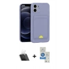 MARSİLYAN™- iPhone 11 Kılıf Vadi Çizgi Prime - Şeffaf Royal Nano Ekran Koruyucu + Kamera Lens Koruma Cam - SF