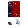 MARSİLYAN™- iPhone 11 Kılıf Vadi Çizgi Prime - Şeffaf Royal Nano Ekran Koruyucu + Kamera Lens Koruma Cam - SF
